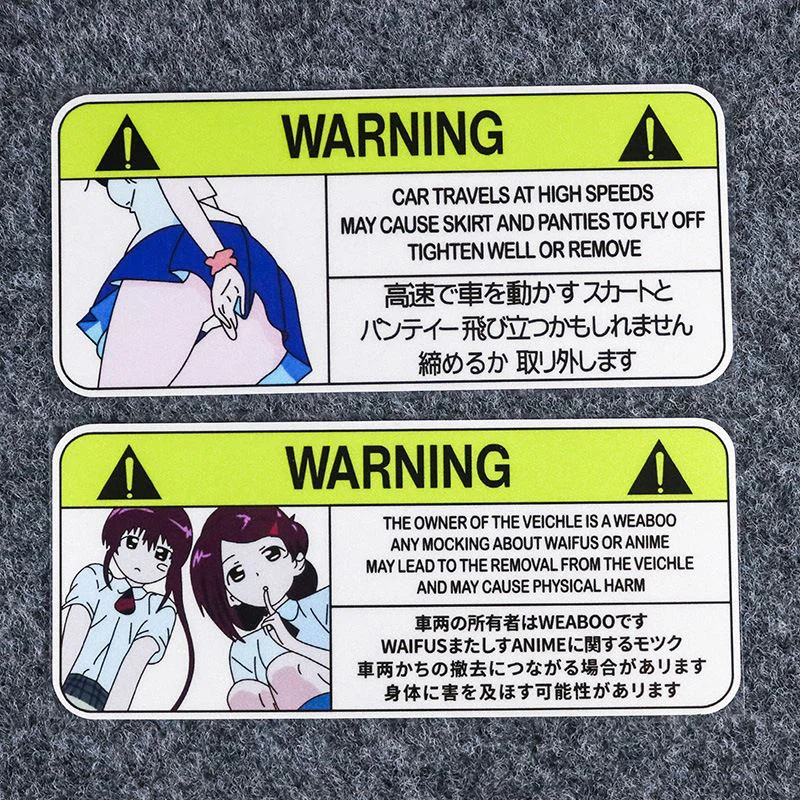 برچسب بازتاب الگوی دختر کارتونی هشدار دهنده